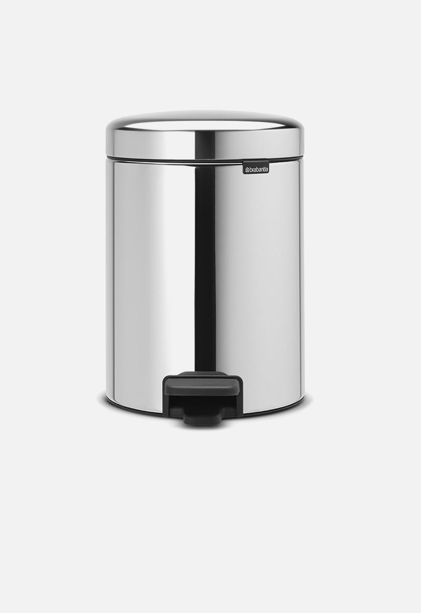 Brabantia - 5 L Pedal bin newicon - brilliant steel