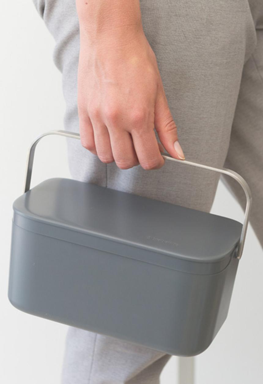 Brabantia - Food waste caddy - dark grey