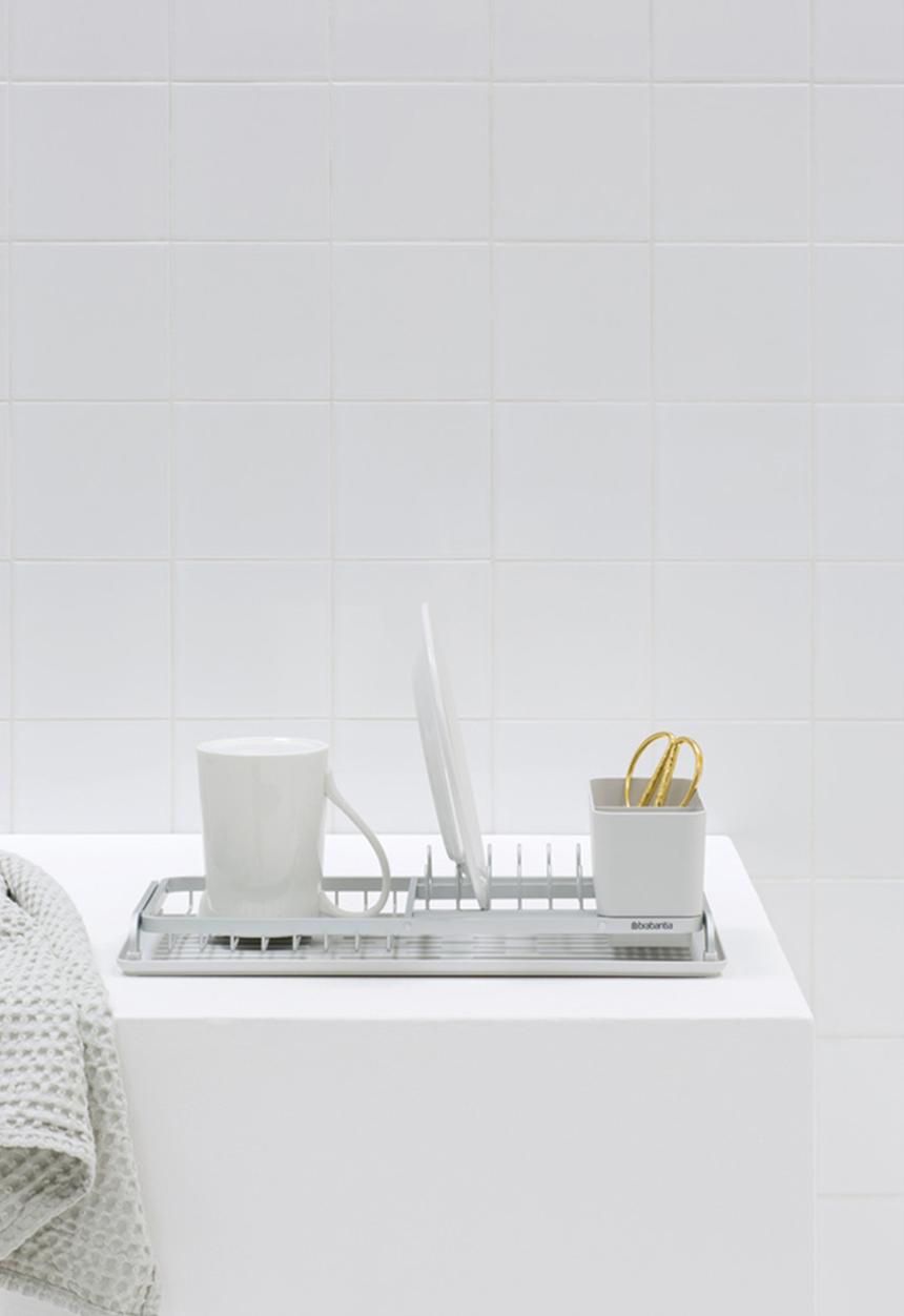 Brabantia - Compact dish drying rack - light grey