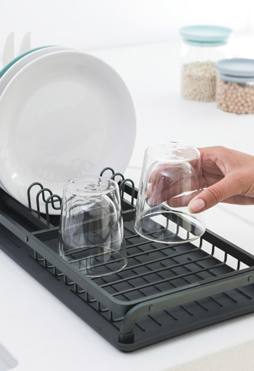 Brabantia - Compact dish drying rack - dark grey