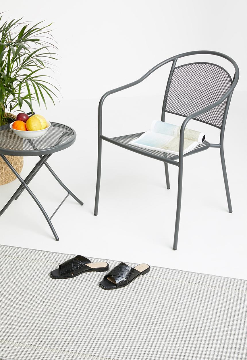 Sixth Floor - Mesh outdoor chair - dark grey