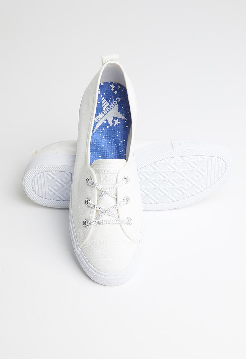 Converse - Chuck Taylor All Star ballet lace starware - vintage white/silver