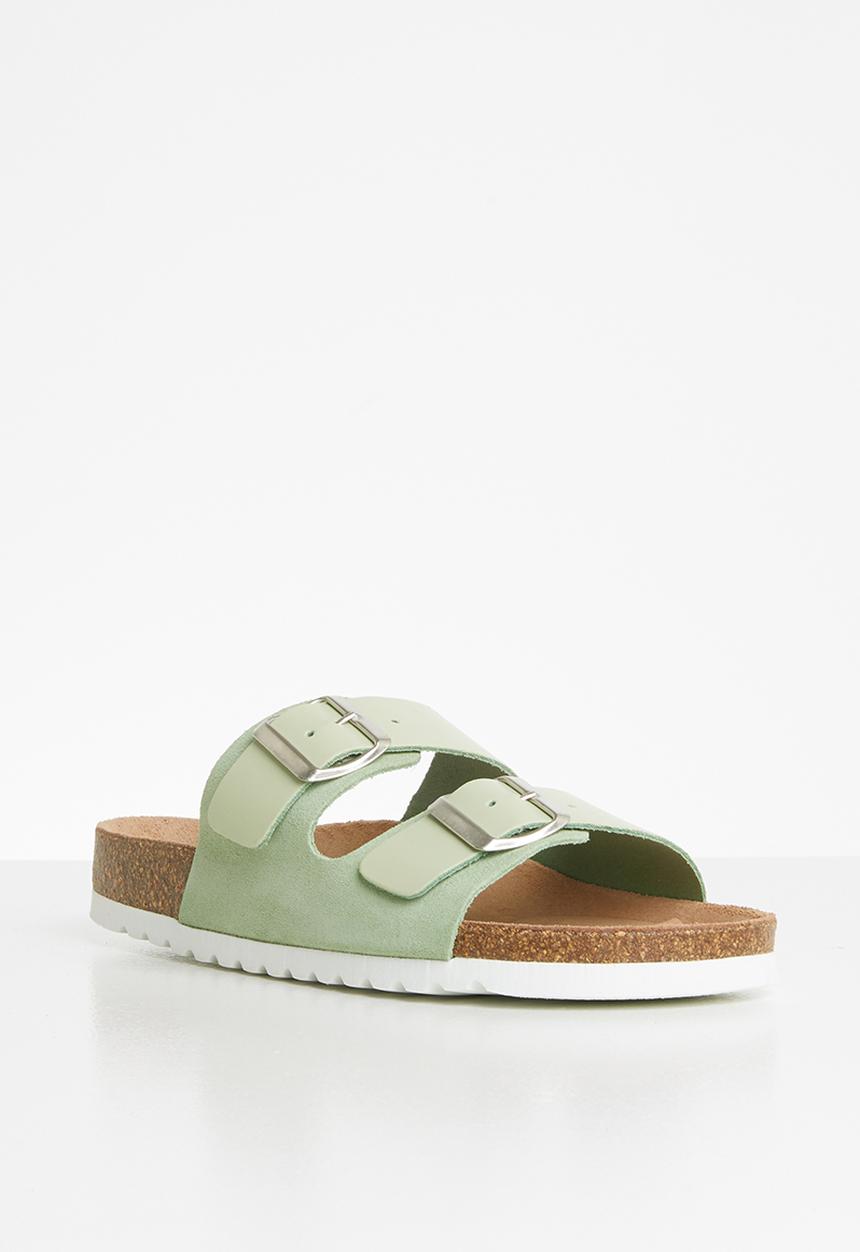 Vero Moda - Carla leather sandal - green 