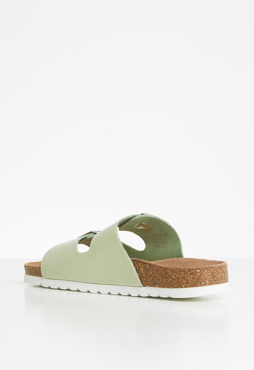 Vero Moda - Carla leather sandal - green 