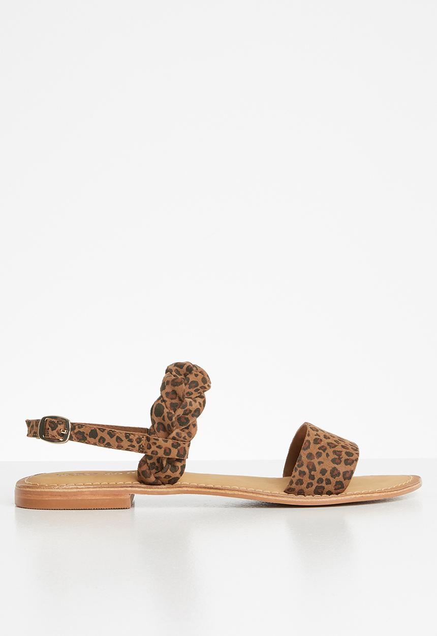 Vero Moda - Amrita leather sandal - brown & black 