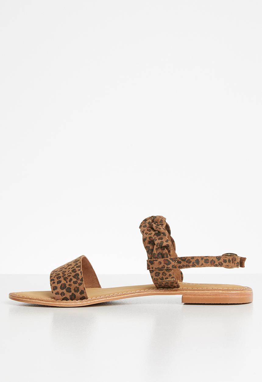 Vero Moda - Amrita leather sandal - brown & black 