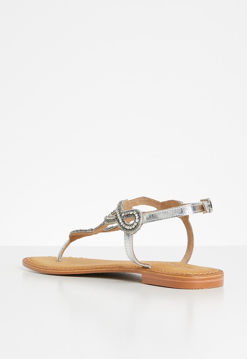 Vero Moda - Embellished T-strap sandal - silver