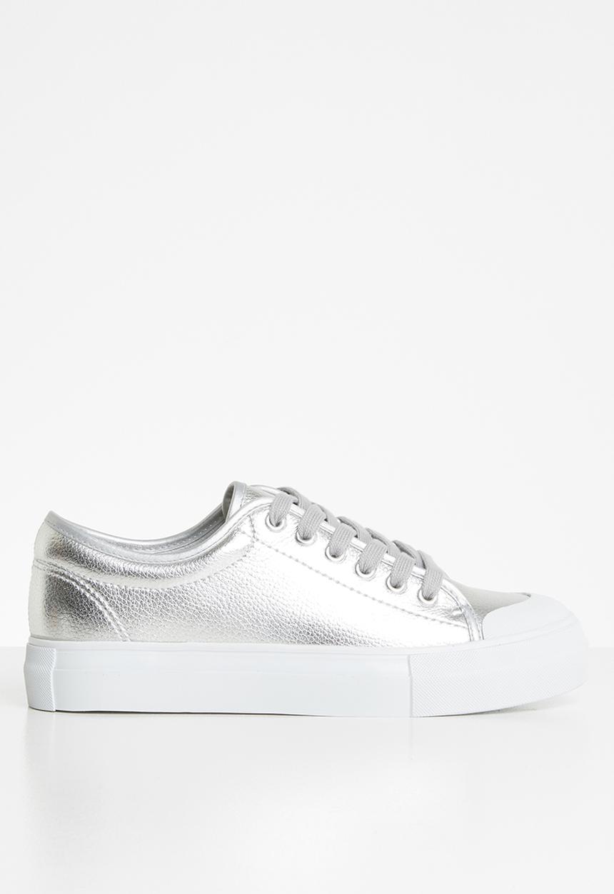 Vero Moda - Flatform sneaker - silver