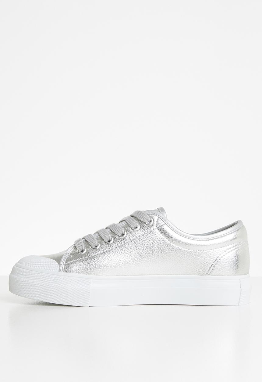 Vero Moda - Flatform sneaker - silver