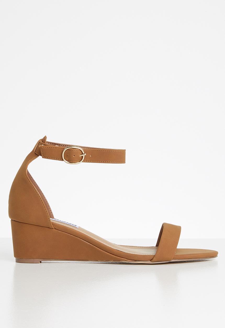 Madison® - Charlie ankle strap wedge - brown