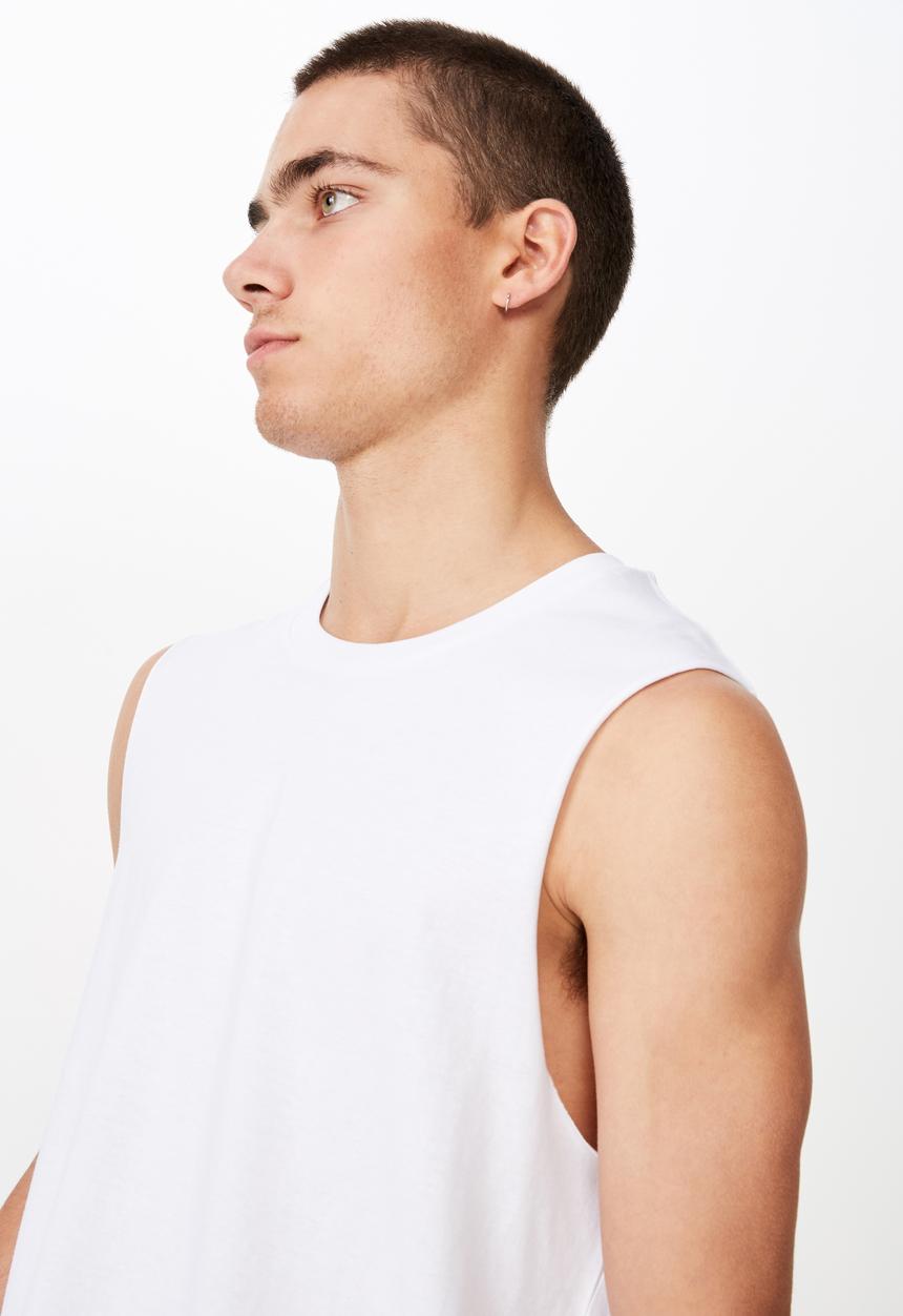 Cotton On - Essential muscle tank - white