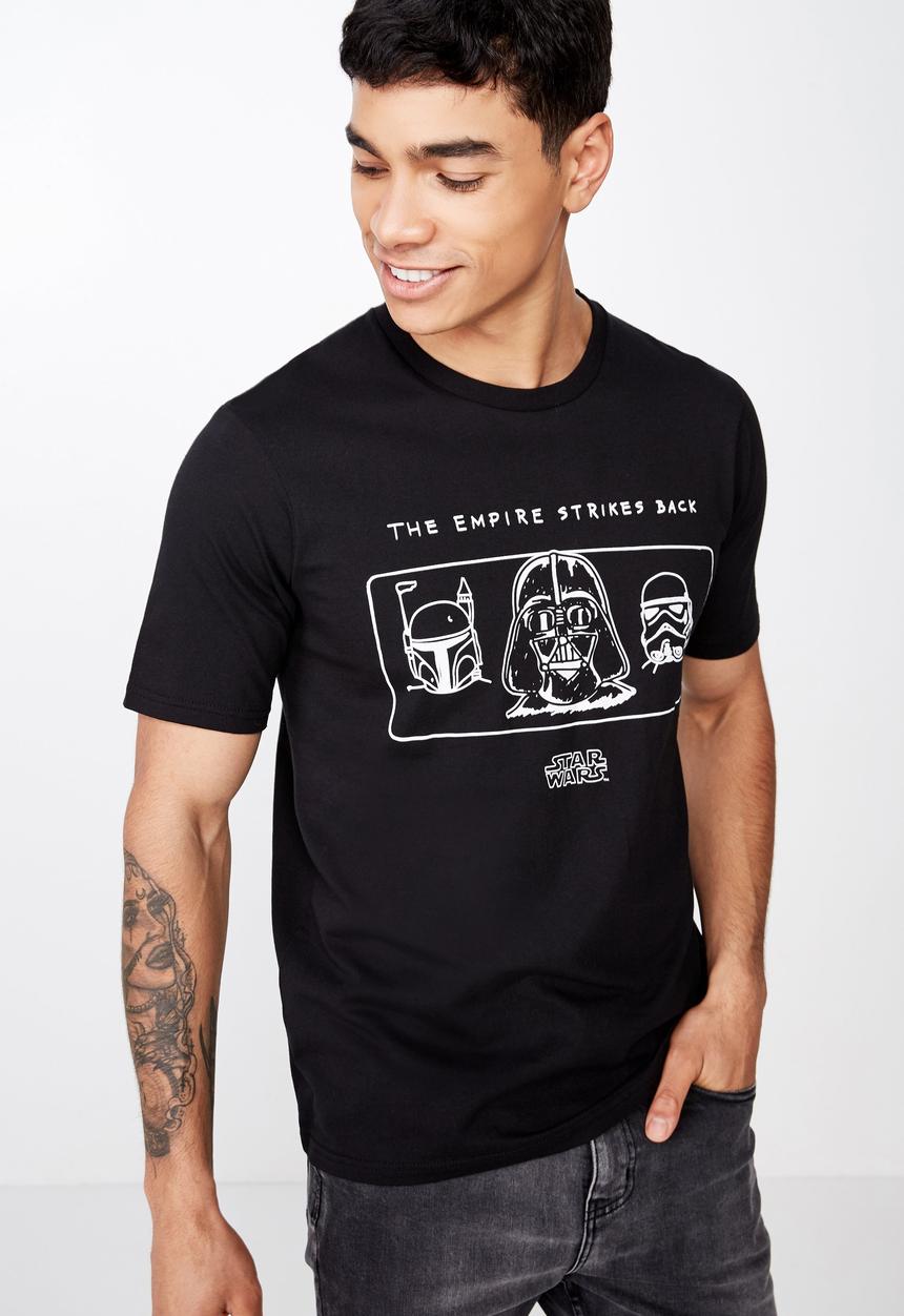 Cotton On - Tbar collab short sleeve Star Wars tee - black 