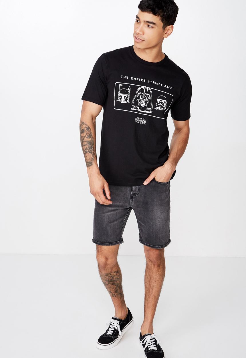 Cotton On - Tbar collab short sleeve Star Wars tee - black 