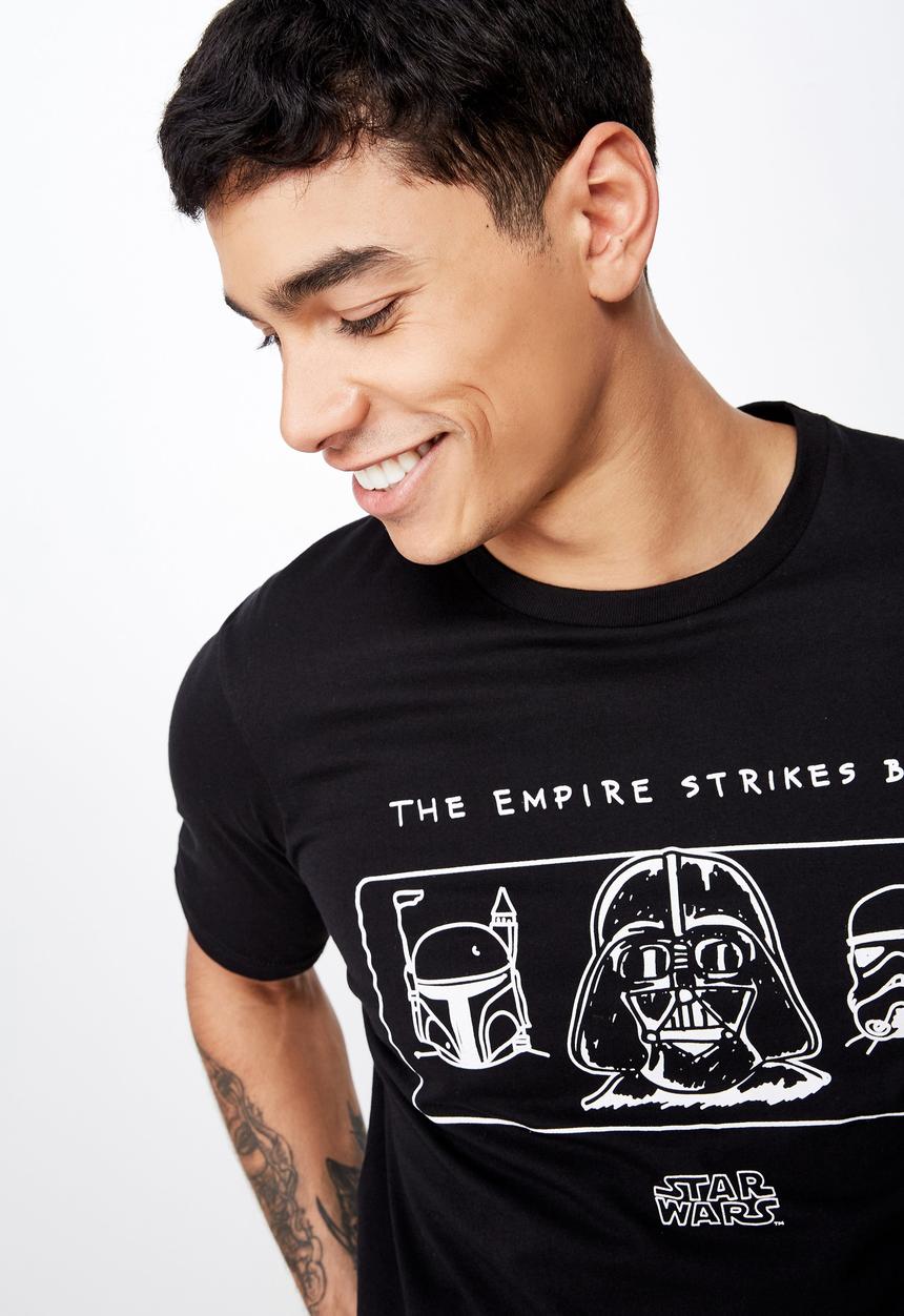 Cotton On - Tbar collab short sleeve Star Wars tee - black 