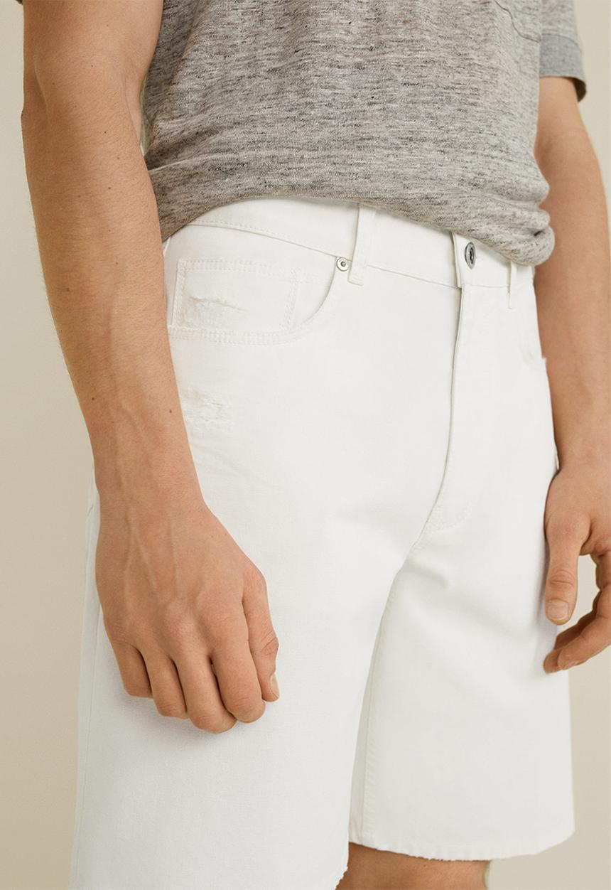 MANGO - Edorta bermuda shorts - white 