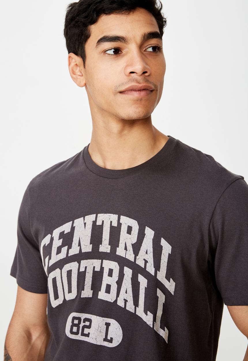 Cotton On - Tbar sport short sleeve tee - charcoal 
