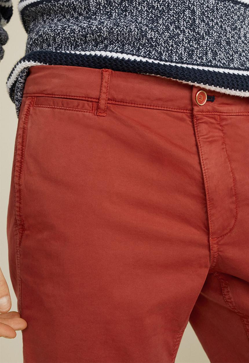 MANGO - Chino bermuda shorts - red