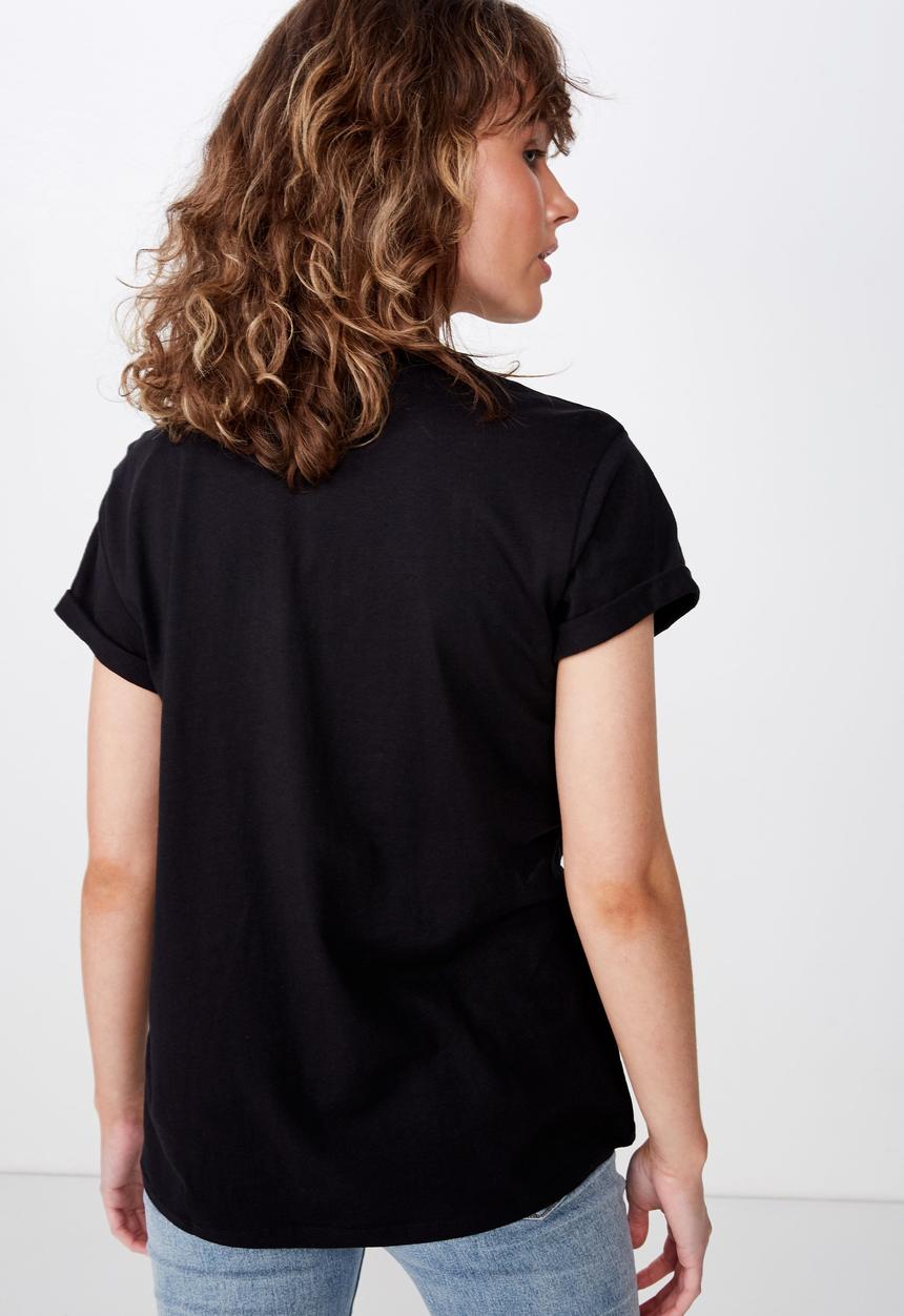 Cotton On - Classic slogan T-shirt  black - black