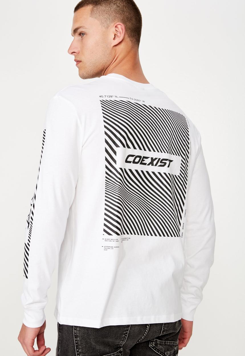 Cotton On - Tbar long sleeve tee - white