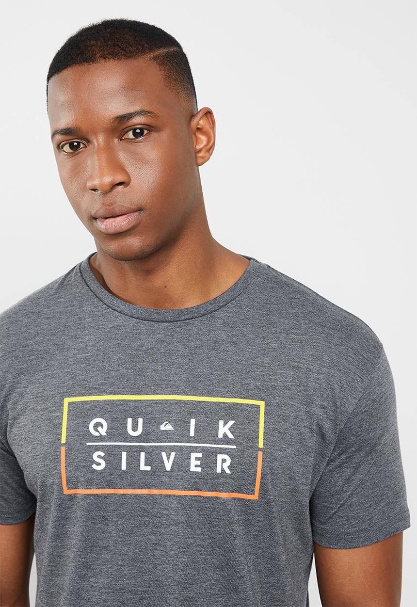 Quiksilver - Clued up mod short sleeve tee - charcoal
