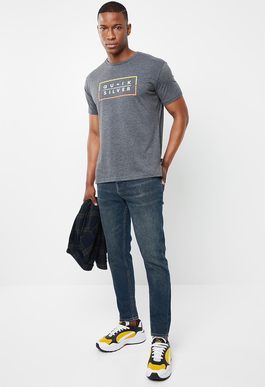 Quiksilver - Clued up mod short sleeve tee - charcoal