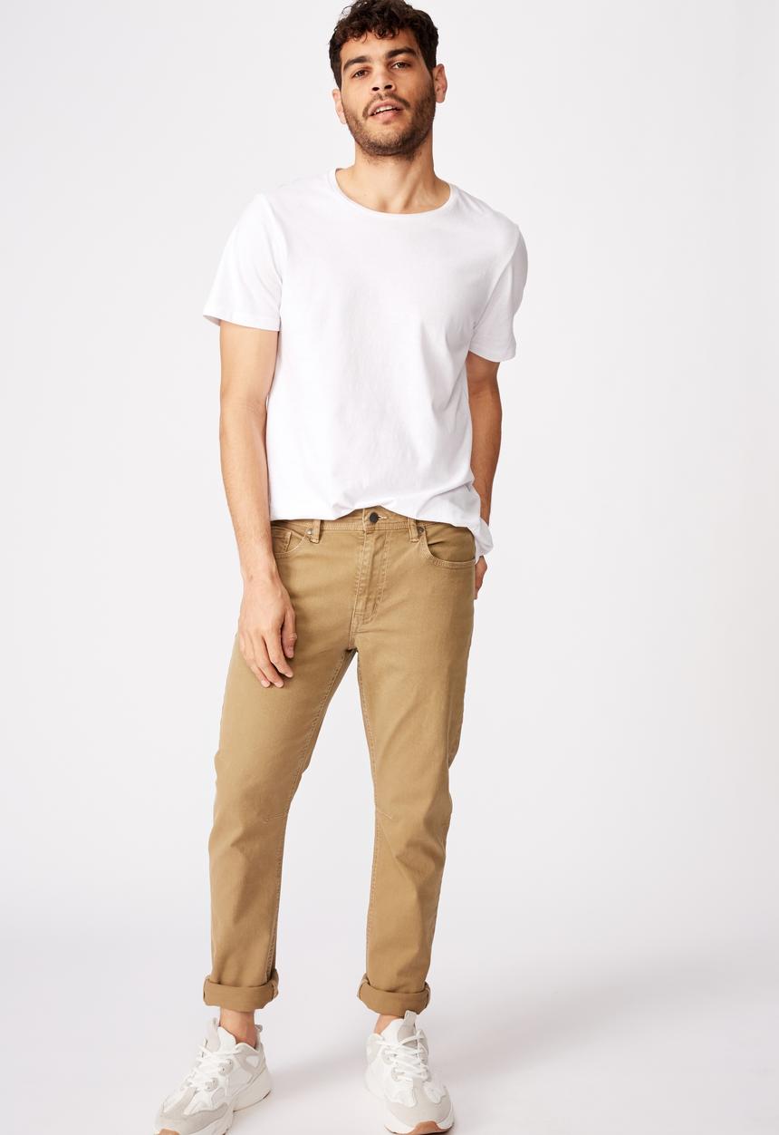 Cotton On - Tapered leg jeans - brown 