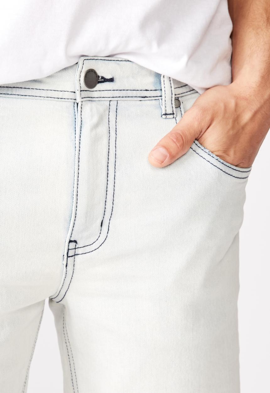 Cotton On - Straight leg shorts - blue