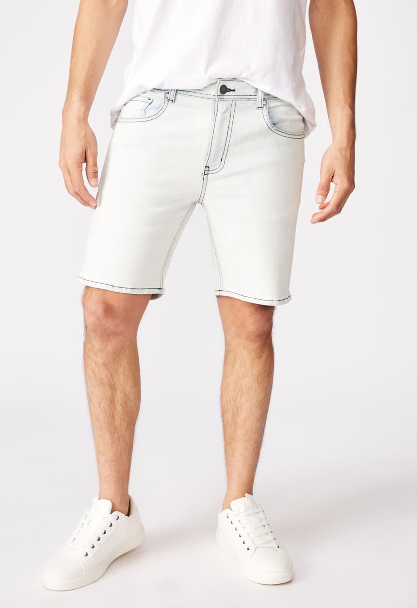 Cotton On - Straight leg shorts - blue