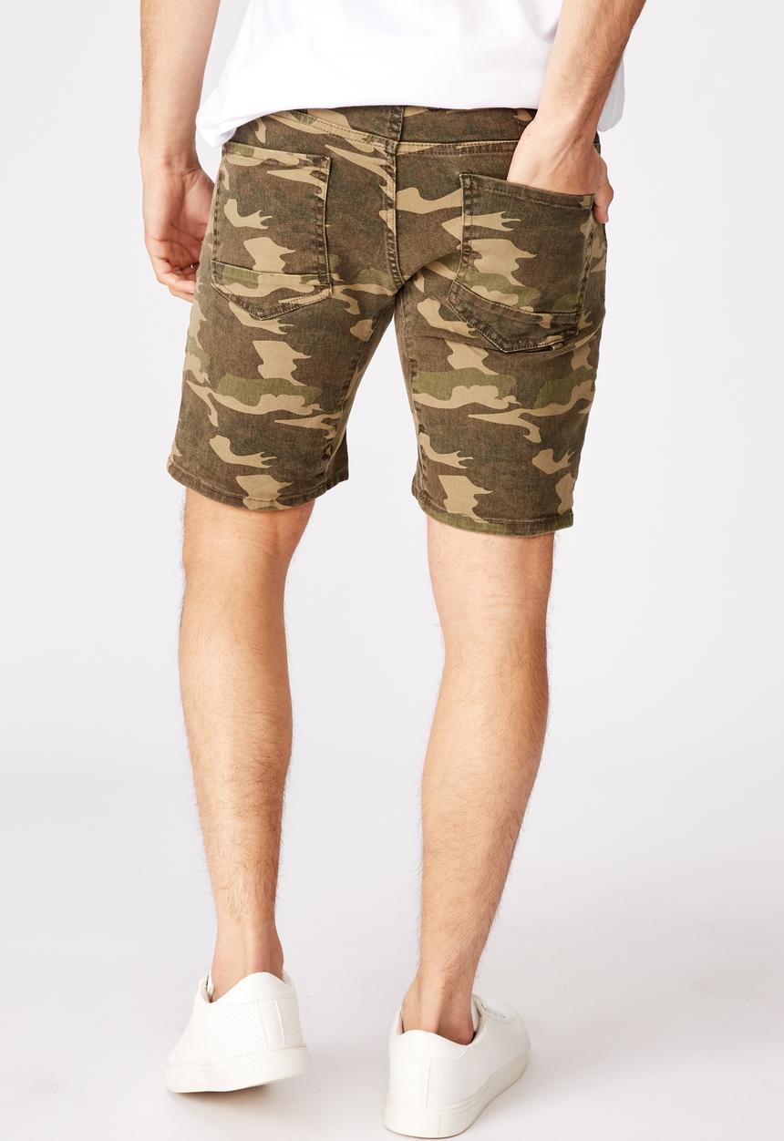 Cotton On - Straight leg shorts - khaki 