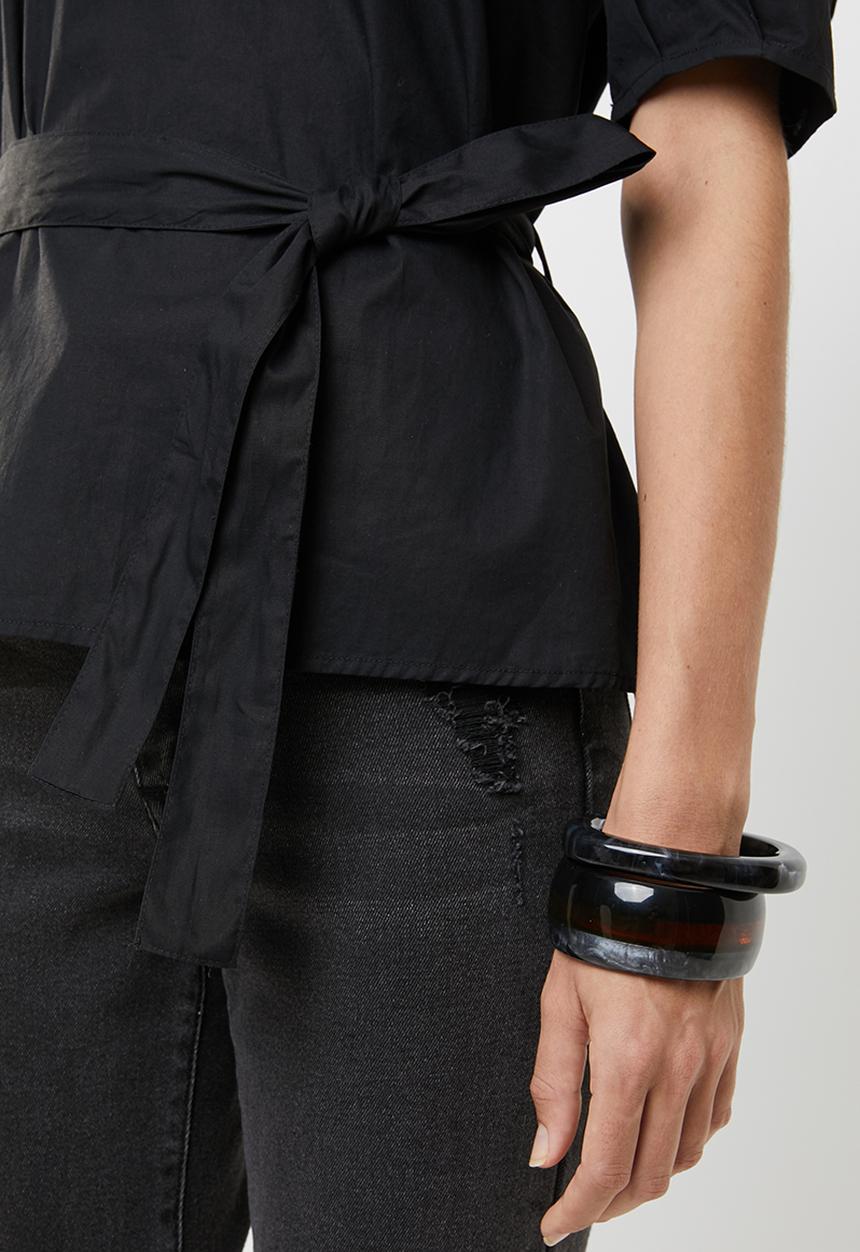 Vero Moda - Gilla tie top - black