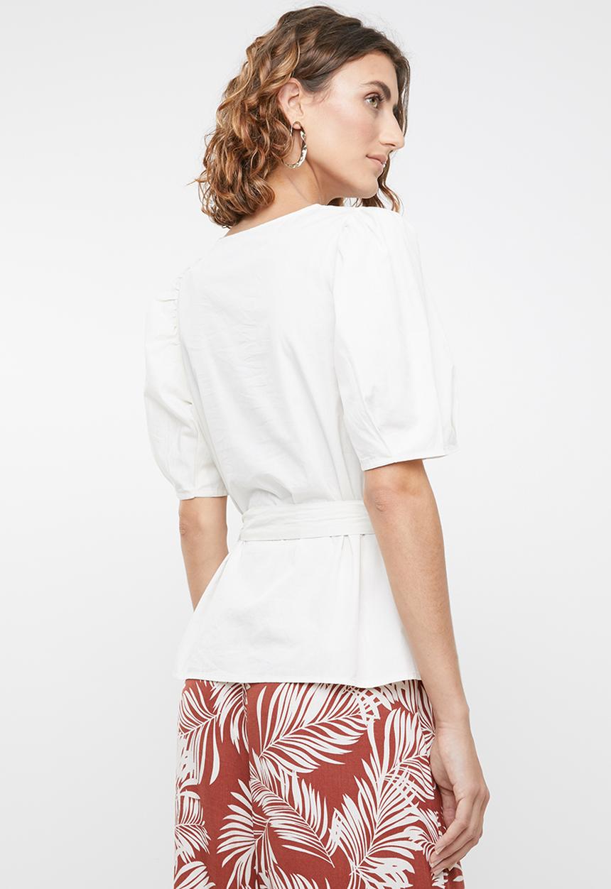 Vero Moda - Gilla tie top - beige