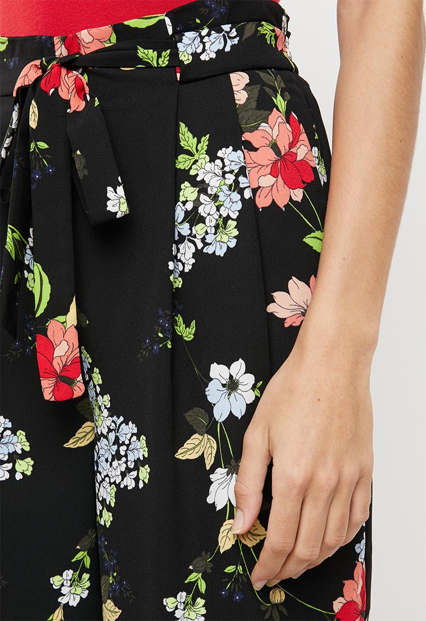 ONLY - Floral cropped pants - multi 