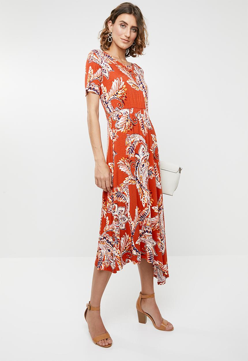 edit - Asymmetrical dress - print