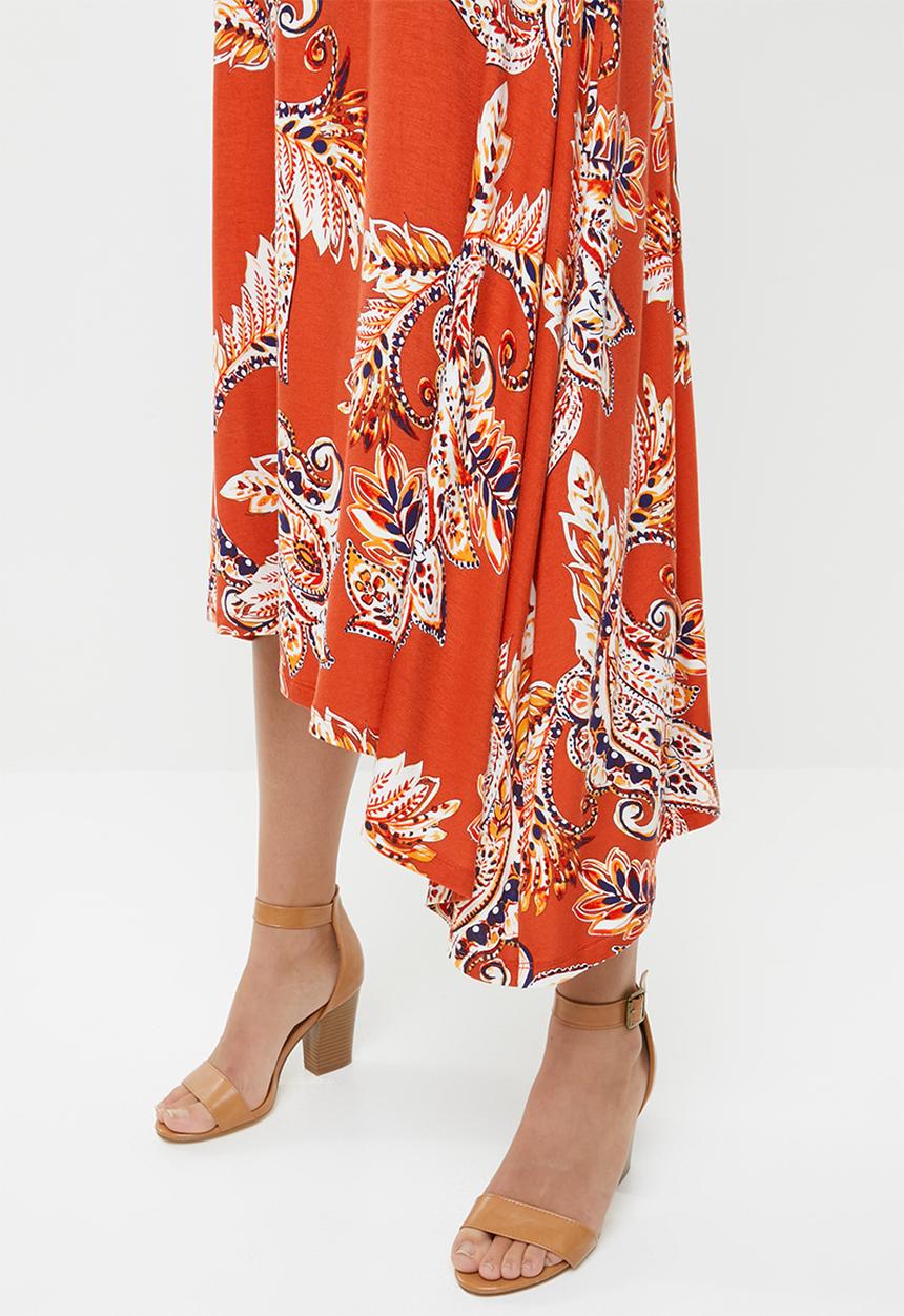 edit - Asymmetrical dress - print