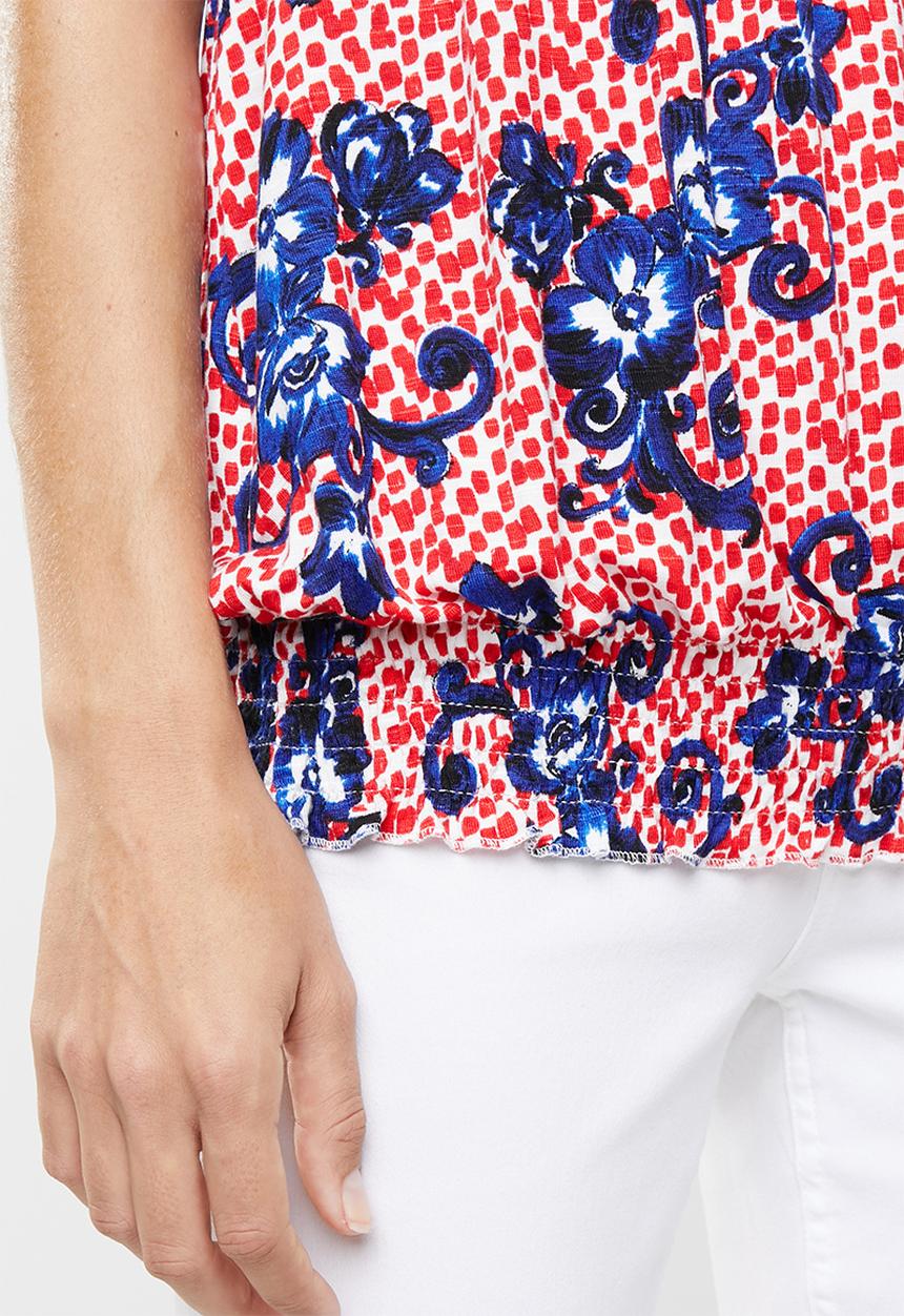edit - Crochet inset top - multi 