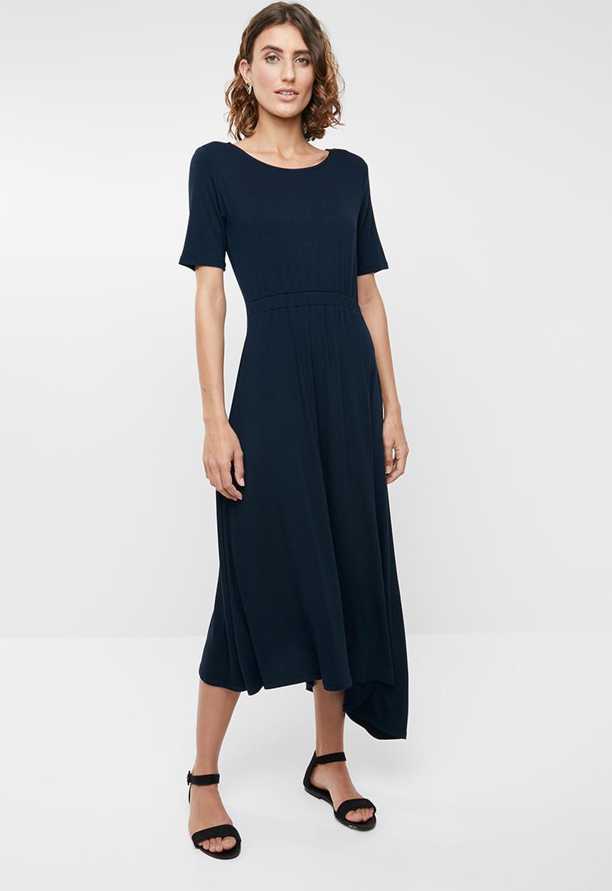 edit - Asymetrical dress - navy