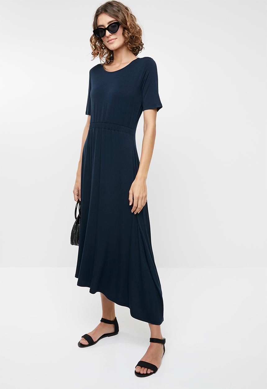 edit - Asymetrical dress - navy