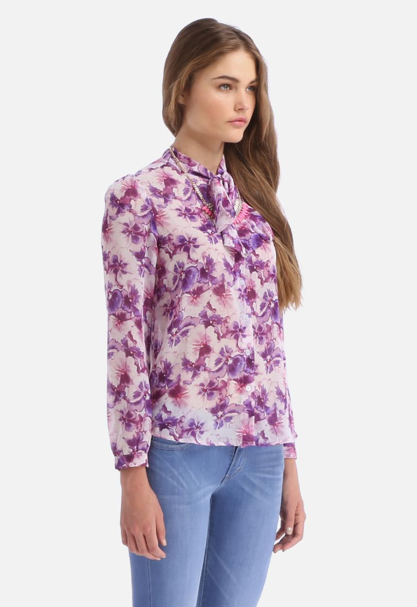 American Apparel - Chiffon Secretary Blouse