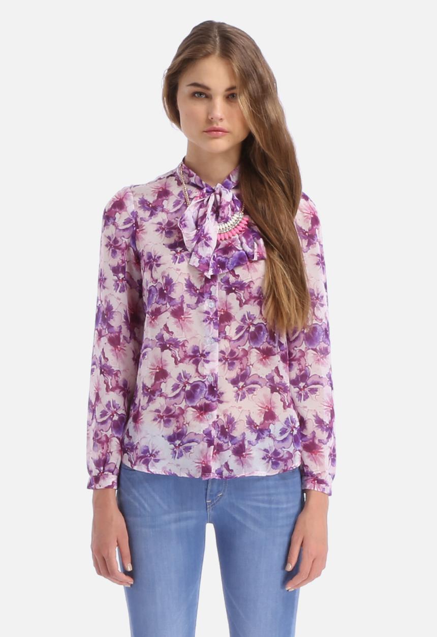 American Apparel - Chiffon Secretary Blouse