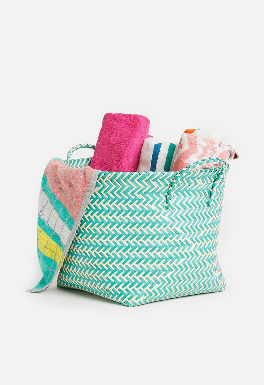 Sixth Floor - Plastic basket large - teal
