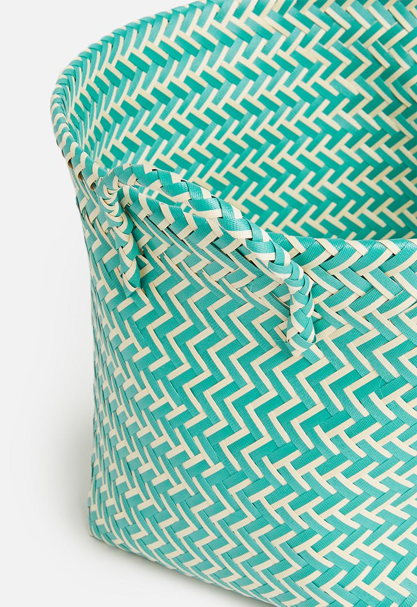 Sixth Floor - Plastic basket large - teal