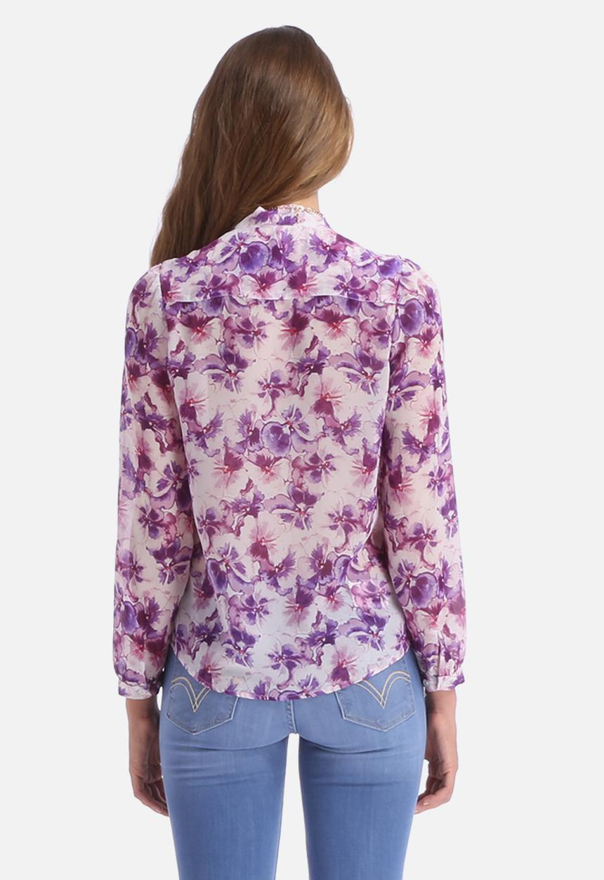 American Apparel - Chiffon Secretary Blouse