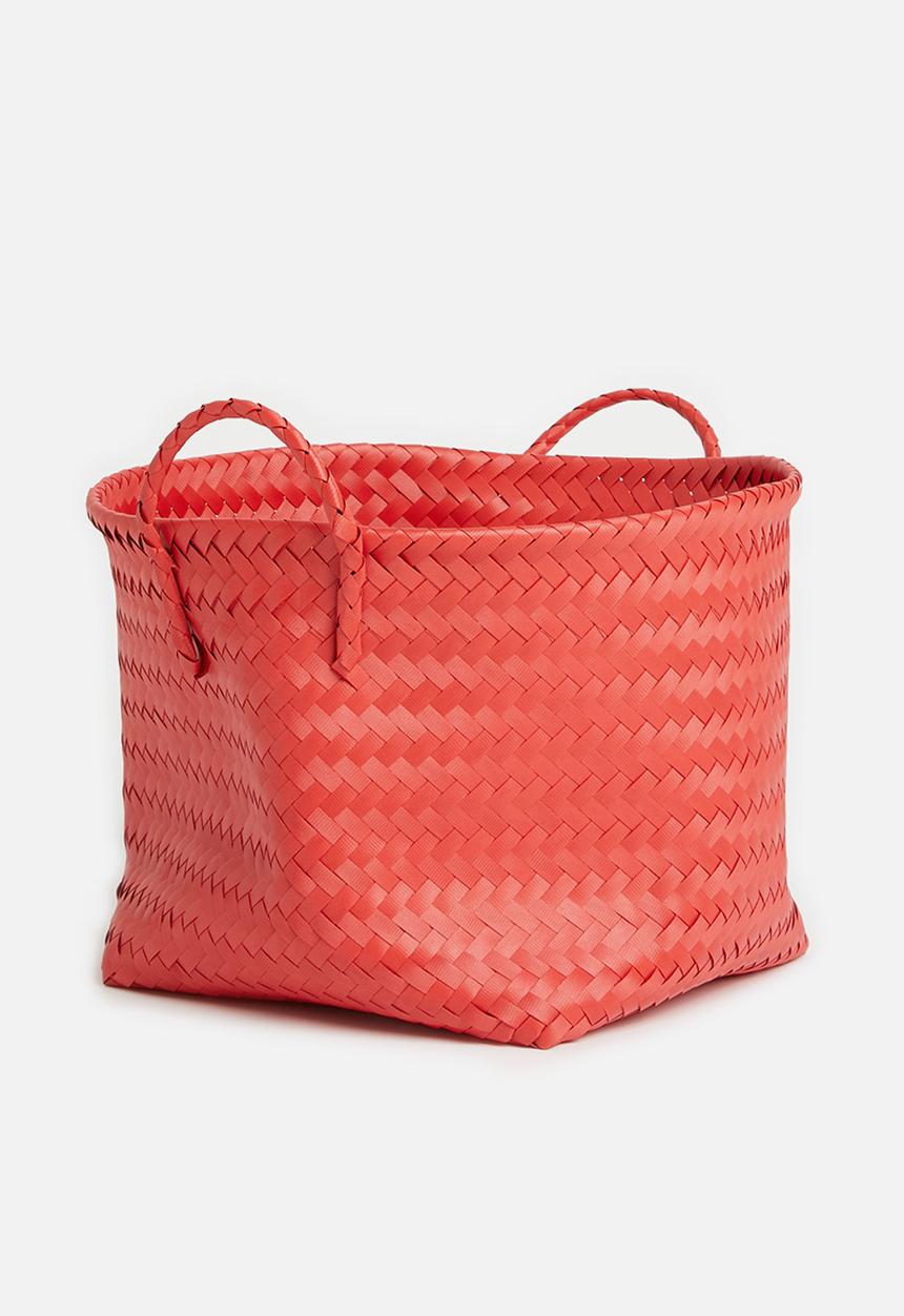 Sixth Floor - Plastic basket large - coral