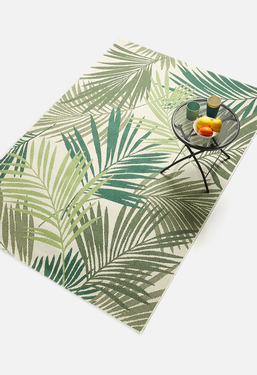 Sixth Floor - Borneo woven outdoor rug - green