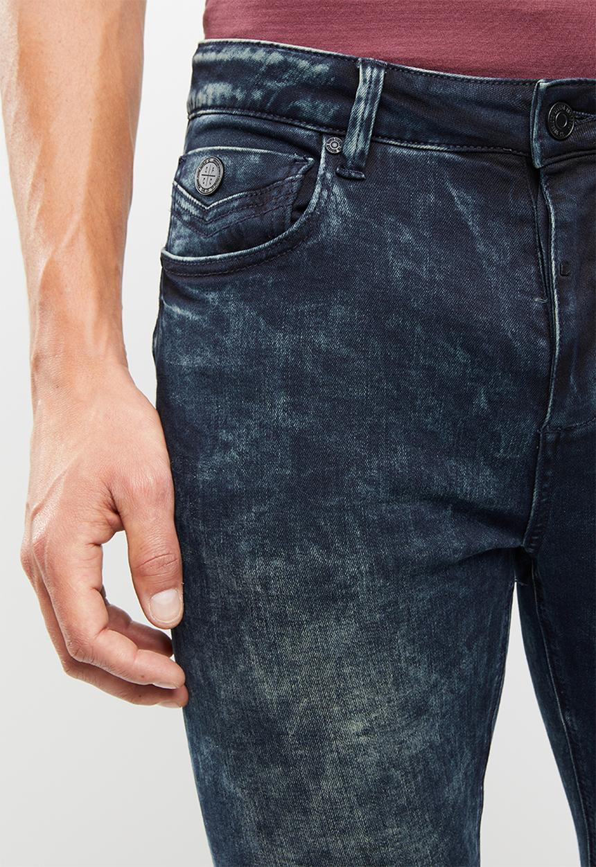 S.P.C.C - Feather slim fit jeans - blue & black