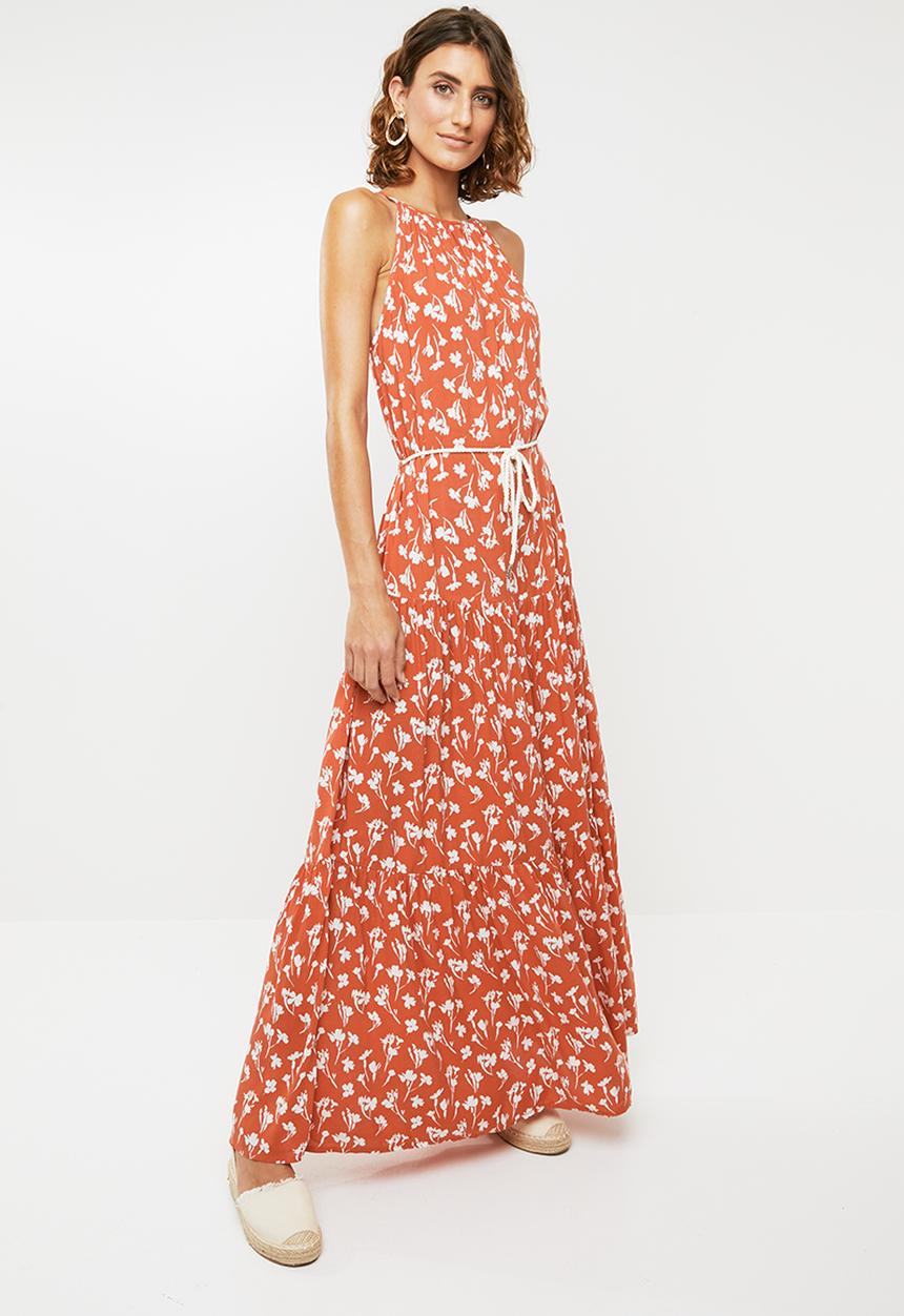 Me&B - Tiered dress - orange