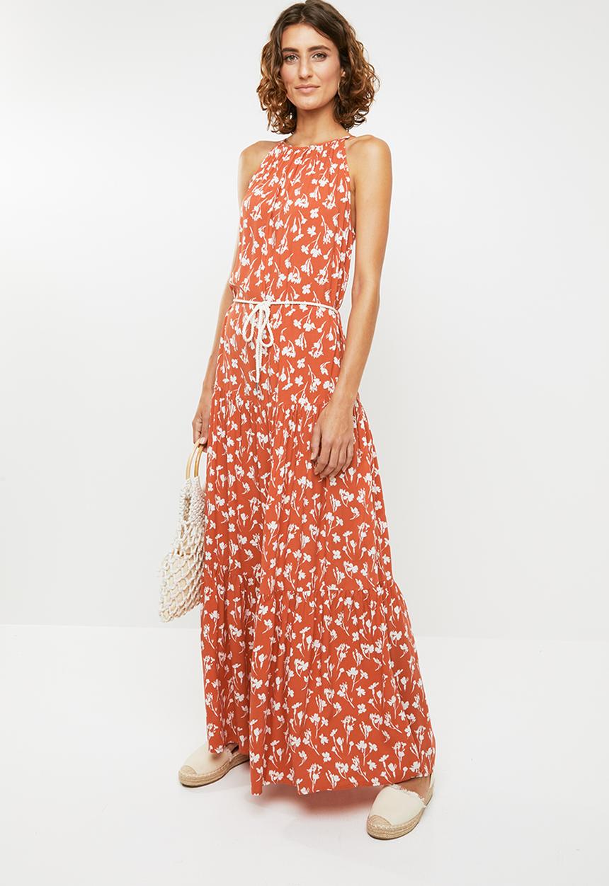 Me&B - Tiered dress - orange