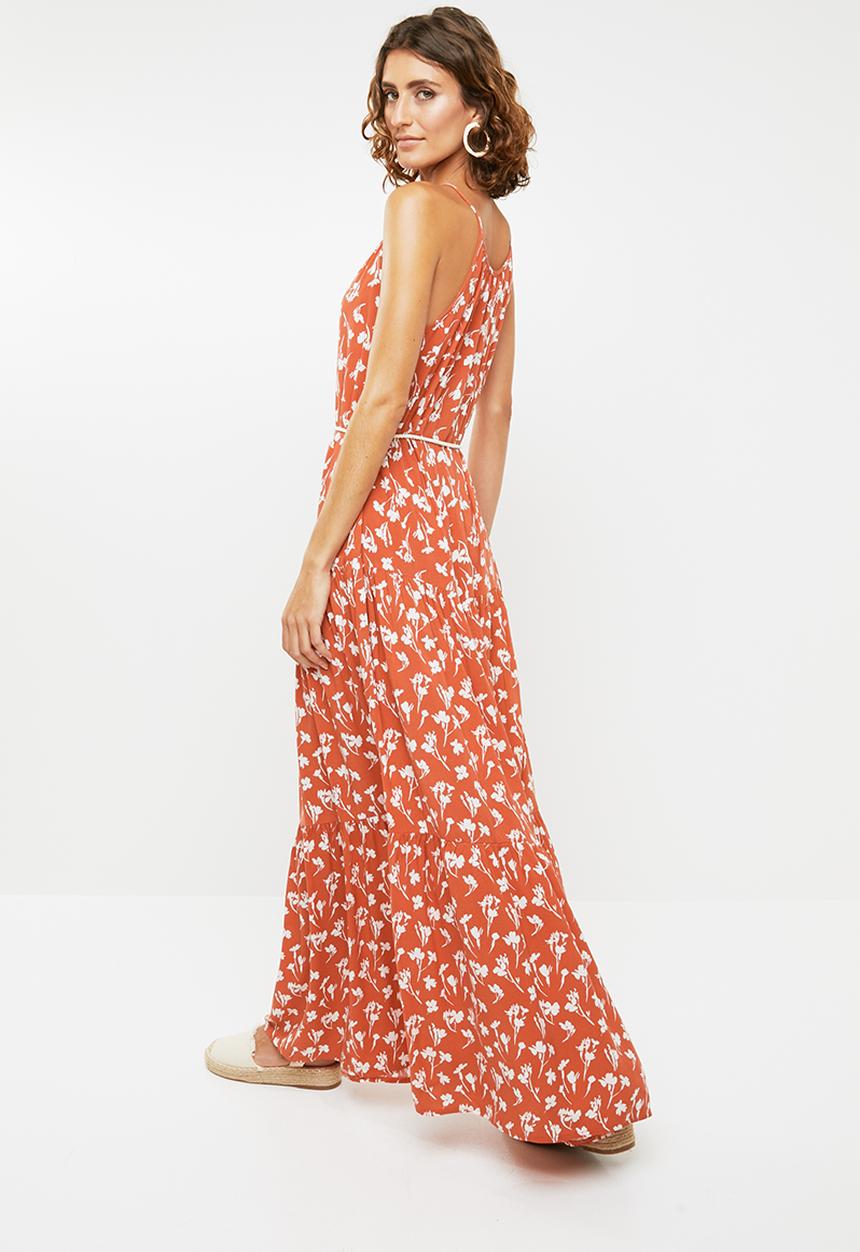 Me&B - Tiered dress - orange