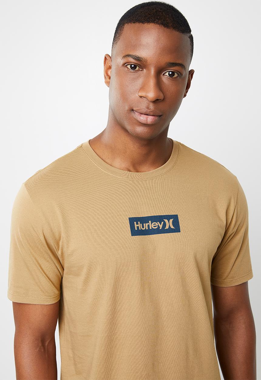 Hurley - One & only small box short sleeve tee - beige