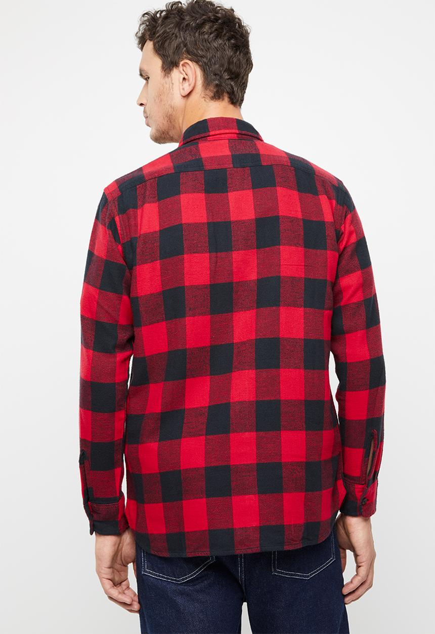 Levi’s® - Classic worker gibbon crimson plaid - red & black 